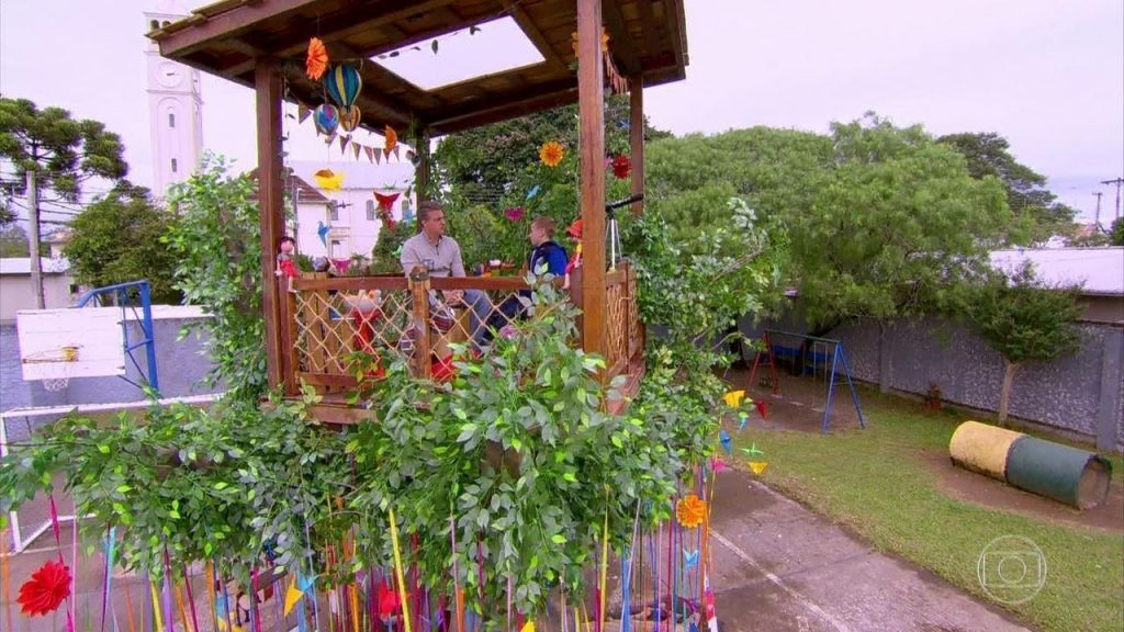 Exibição do quadro 'Árvore dos Desejos’ pelo país (Foto: reprodução/TV Globo)