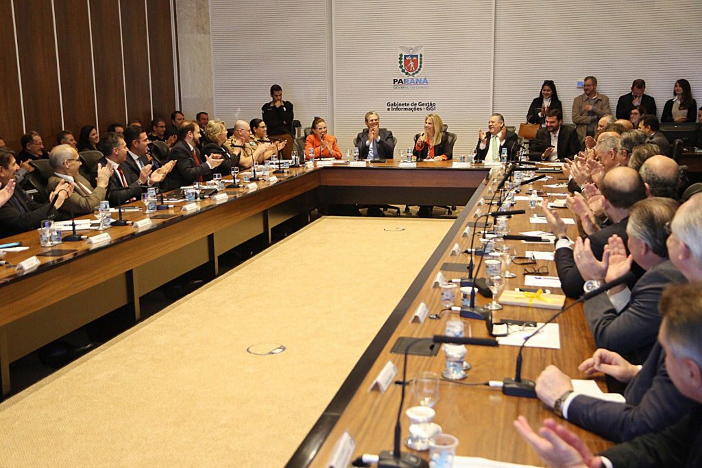 Governadora Cida Borghetti durante reunião do secretariado. - Curitiba, 16/10/2018. - Foto: José Fernando Ogura