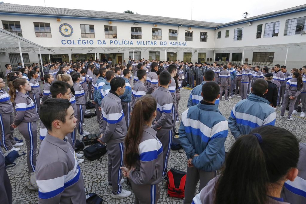 Colégio da Polícia Militar do Paraná - Curitibna, 13/07/2017 - Foto: Arnaldo Alves/ANPr