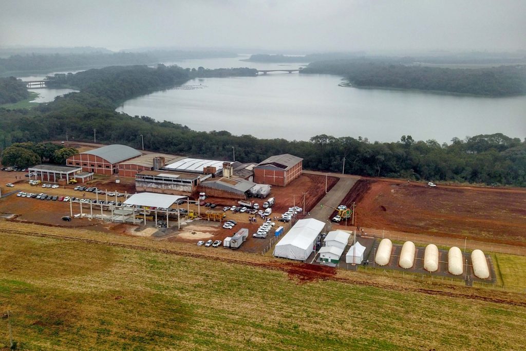 A usina é localizada em Entre Rios do Oeste (Foto: Ascom/AEN)