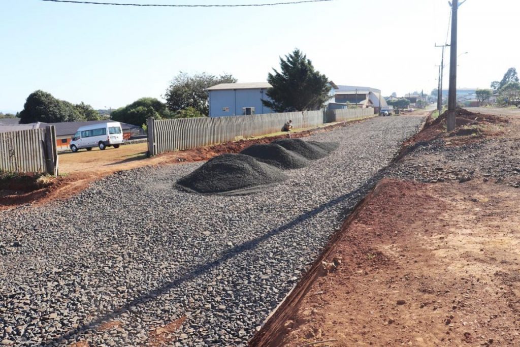 O trecho é de pouco mais de 724 metros (Foto: Ascom/Prefeitura de Candói)