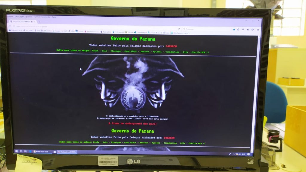 Sites foram hackeados durante a madrugada (Foto: Leitor/RSN)