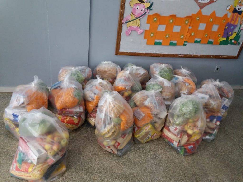 Na primeira remessa foram entregues 470 cestas (Foto: Ascom/Prefeitura de Pinhão)