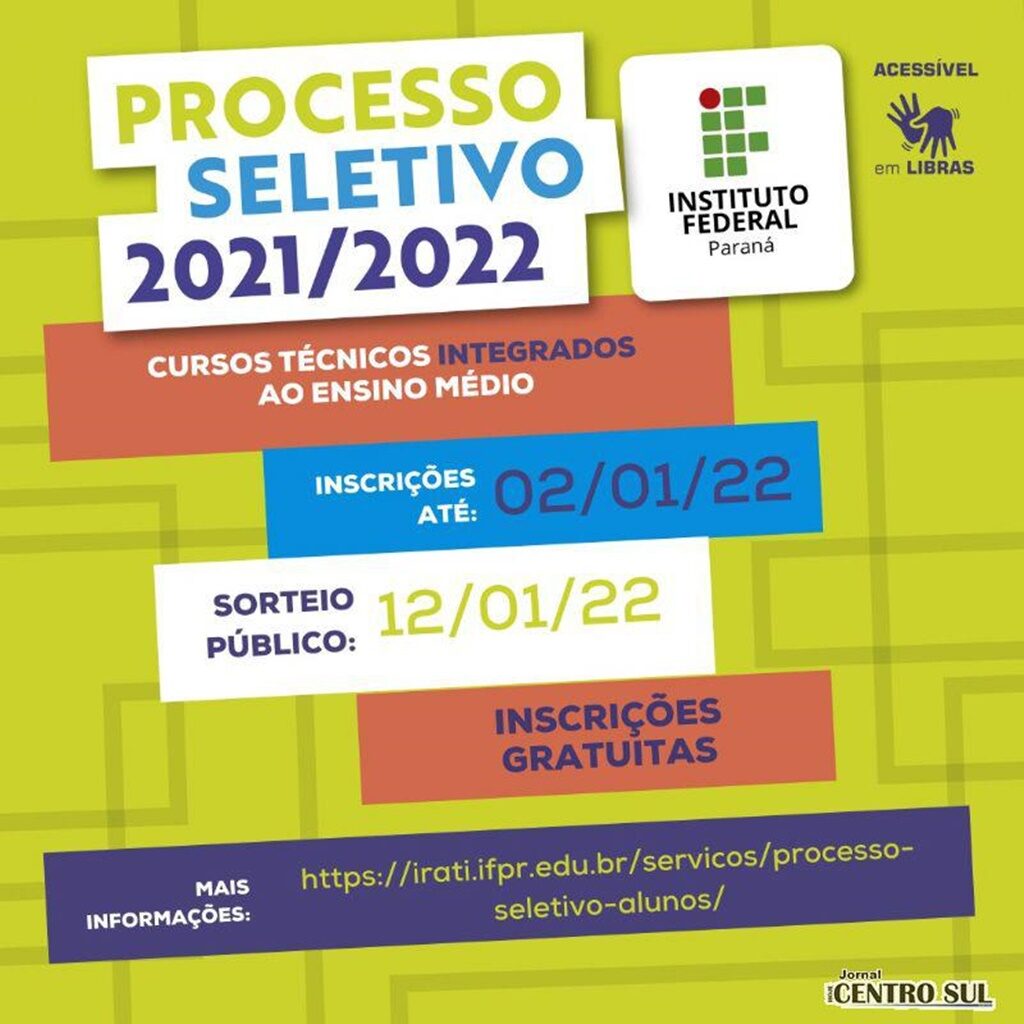 inscrições IFPR