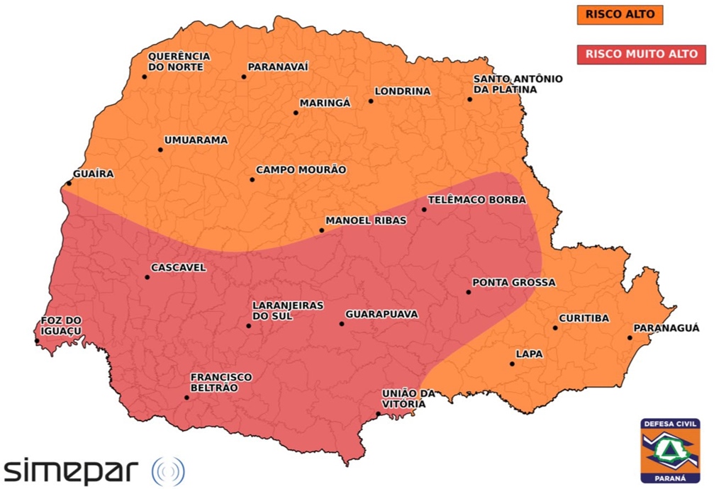 Risco de temporal